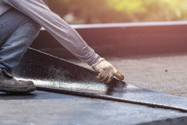 Professional Waterproofing technician working in Cookstown, NJ